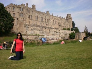 Lilian en el Castillo de Warick.
