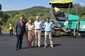 Comienzo de las obras en la Carretera de Las Jaras
