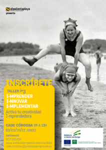 Cartel Taller I+3 de Cade Córdoba. 