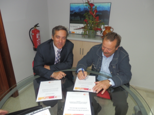 Jose Luis Boyero Marcos (Presidente ACEPCOR), Antonio García Muñoz  (Presidente de ADEPO)