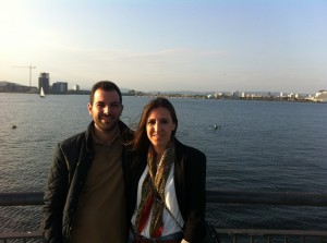 Imagen de Rafa y su novia Azahara.