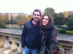 Imagen de Rafa y su novia Azahara.