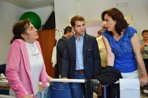 La presidenta de la Diputación de Córdoba, María Luisa Ceballos en la inauguración.