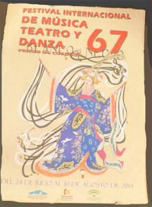 Cartel Festival de Teatro de Priego. 