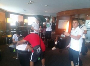 Plantilla Del Córdoba preparada para salir