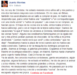 Uno de los post más leídos es el del bilbaíno Juanlu 