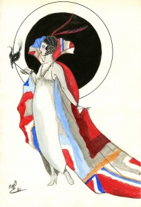 Boceto de la exposición Andalucía viste su escena. 