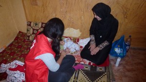 atención de Cruz Roja a refugiados en Líbano