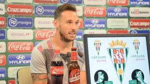 Xisco, delantero del Córdoba en rueda de prensa. Foto: Córdoba C.F.