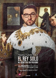 Cartel del espectáculo teatral del humorista.