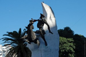 Monumento al Quijote en Buenos Aires. 