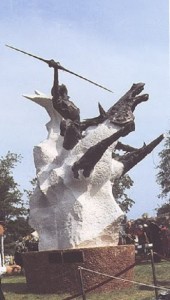 Monumento al Quijote en el Kennedy Center de Washington.