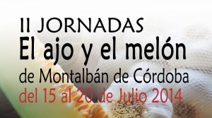 CARTEL FERIA AJO Y MELON 2014