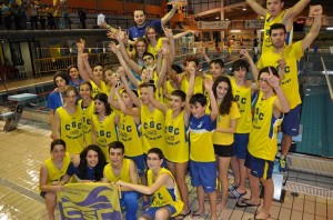 El Córdoba Swimming celebra un título reciente. Foto: córdobaswimming.es