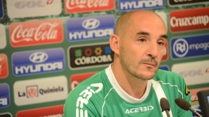 Ferrer en rueda de prensa. Foto: Córdoba CF.