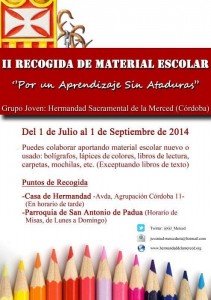 Recogida de material escolar
