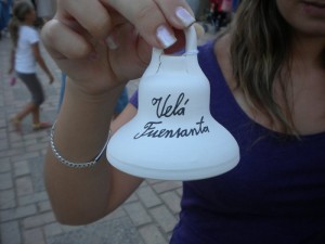 Imagen de una de las campanitas típicas de la Velá de la Fuensanta.