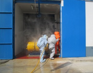 Imagen del simulacro.