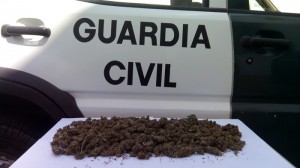 Droga intervenido en Villafranca.