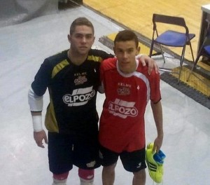 Pablo y Colacha durante las pruebas con el Pozo. Foto: Mencisport.com