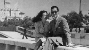 Lupe Sino y Manolete en una instantánea tomada en alguno de sus viajes.