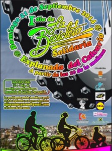 Cartel del Primer Día de la Bicicleta Solidaria de Encinas Reales. 