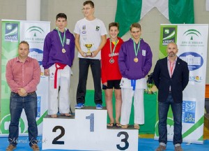 Abraham Cano se llevó el Oro. Foto: Delegación de Kárate cordobesa.