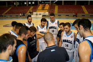 El Bball en un tiempo muerto durante el partido. Foto: Comunicación Bball.