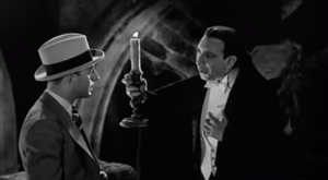 Escena de la versión española de Drácula. 