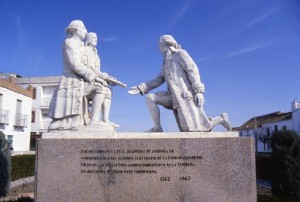Monumento conmemorativo de la fundación de La Carlota.  