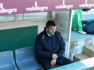 Djukic, antes del partido ante el Madrid. Foto. CBN