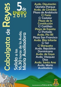 Cartel promocional de la cabalgata de Palma del Río.