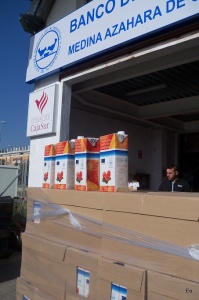Zumos llegados a Banco de Alimentos Medina Azahara. 