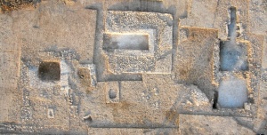 Zona de los baños de la villa romana.