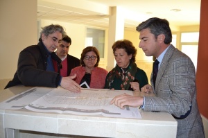 Momento de la visita. 