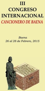 Cartel del III Cancionero de Baena. 