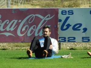 Juan Carlos, portero del Córdoba CF, en un entrenamiento. Foto: CBN