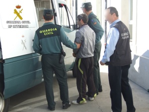 Momento de la detención. 