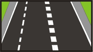 Carril de vehículos lentos. 