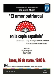 Cartel de la conferencia. 