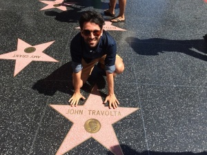 Antonio González en el paseo de la fama. 