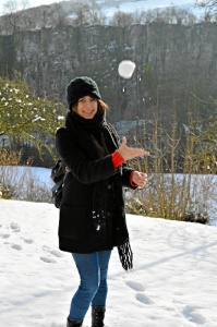 Imagen de una de las nevadas en el Willersley Castle Hotel donde Esther trabajó.
