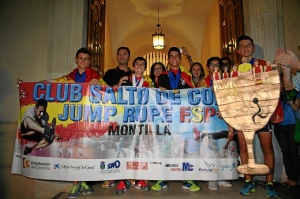 Recepción a los campeones del mundo de salto de comba