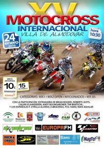 Cartel del XV Motocross de Almodóvar. 