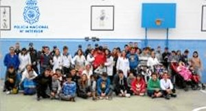 Cuerpo de la Policía Nacional en Centro de Educación  Especial Santo Ángel.