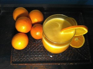 Zumo de naranja.