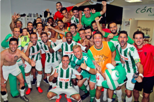 Córdoba - Nástic - Celebración Vestuario