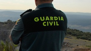 Un agente de la Guardia Civil realizando su servicio.