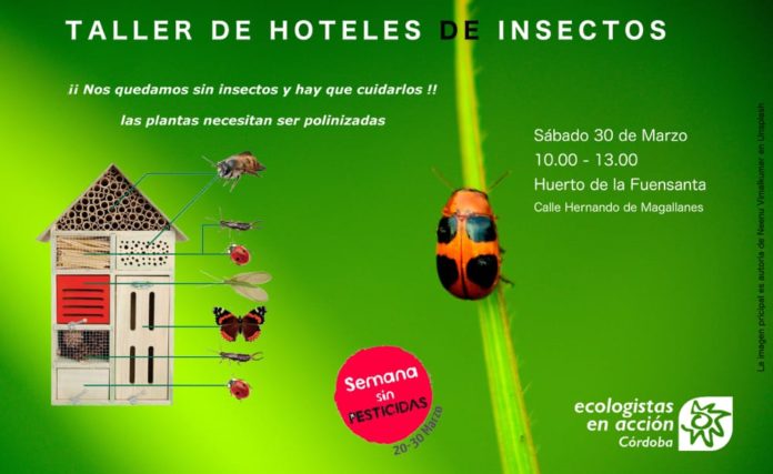 Ecologistas en Acción plantea la construcción de hoteles de insectos en la Semana Libre de Pesticidas
