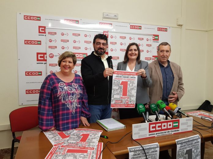 CCOO y UGT hacen un llamamiento a salir a la calle el Primero de Mayo en defensa de los derechos y de las personas